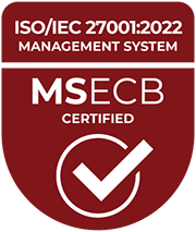 ISO/IEC 27001:2022 Zertifizierungsabzeichen der InfoFabrik GmbH