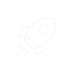 Piktogramm einer startenden Rakete als Symbol für das Gründungsdatum der InfoFabrik GmbH.